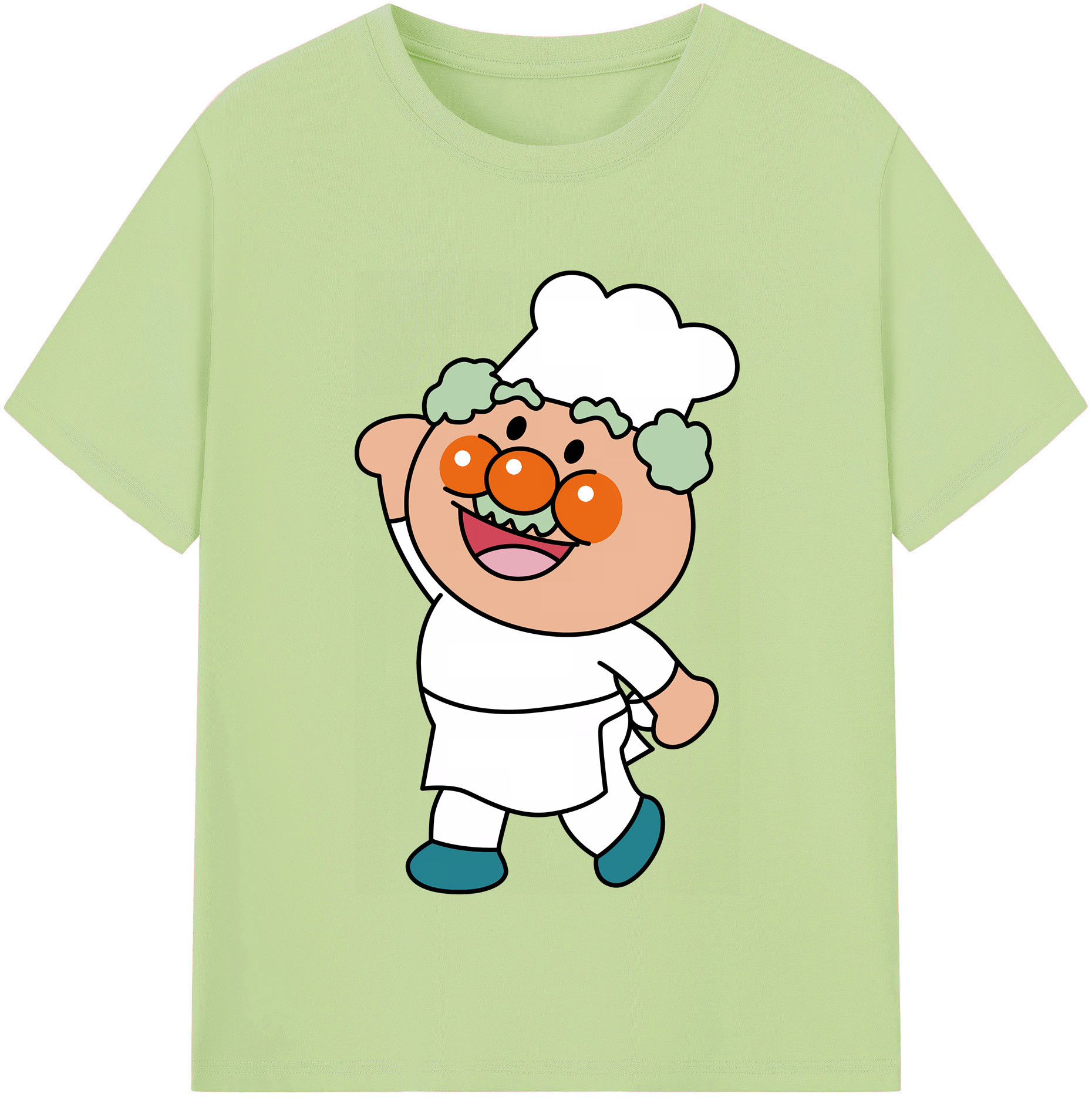 （画像用） アンパンマン Anpanman 綿100％半袖Tシャツ（フロントプリント）